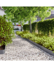 Bordures pelouse 50pcs anthracite 15x103cm acier laminé à froid | Mobilier & Déco