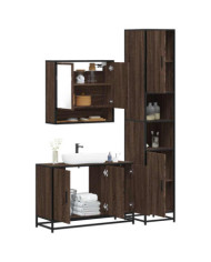 Ensemble de meubles de salle de bain 3 pcs Chêne marron | Mobilier & Déco