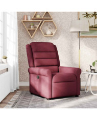 Fauteuil inclinable Rouge bordeaux Tissu | Mobilier & Déco