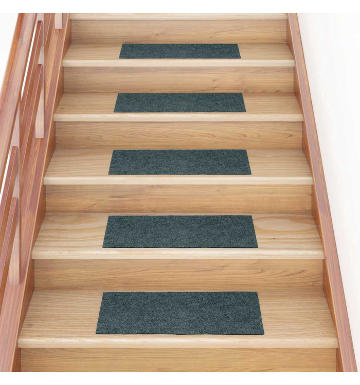 Tapis d'escalier auto-adhésifs 30 pcs vert 60x25 cm | Mobilier & Déco