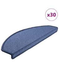 Tapis d'escalier 30 pcs bleu 65x24x4 cm | Mobilier & Déco