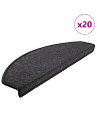 Tapis d'escalier 20 pcs anthracite 65x24x4 cm | Mobilier & Déco