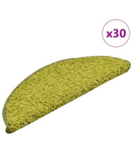 Tapis d'escalier 30 pcs vert 56x17x3 cm | Mobilier & Déco