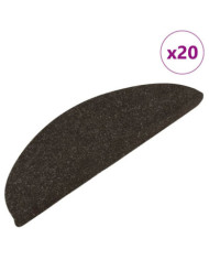 Tapis d'escalier auto-adhésifs 20 pcs anthracite 56x17x3 cm | Mobilier & Déco