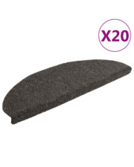 Tapis d'escalier autocollant 20 pcs anthracite 65x21x4 cm | Mobilier & Déco