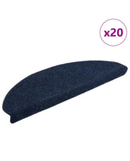 Tapis d'escalier autocollant 20 pcs marine 65x21x4 cm | Mobilier & Déco