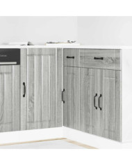 Meuble de base de lavabo Lucca sonoma gris bois d'ingénierie | Mobilier & Déco