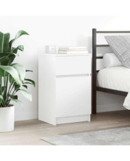 Tables de chevet 2 pcs blanc 39x35x65 cm bois d’ingénierie | Mobilier & Déco