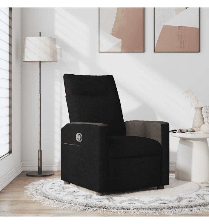 Fauteuil inclinable Noir Tissu | Mobilier & Déco