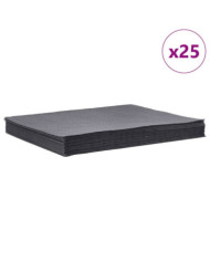 Tampons absorbants d'huile 25 pcs gris 40x50 cm | Mobilier & Déco