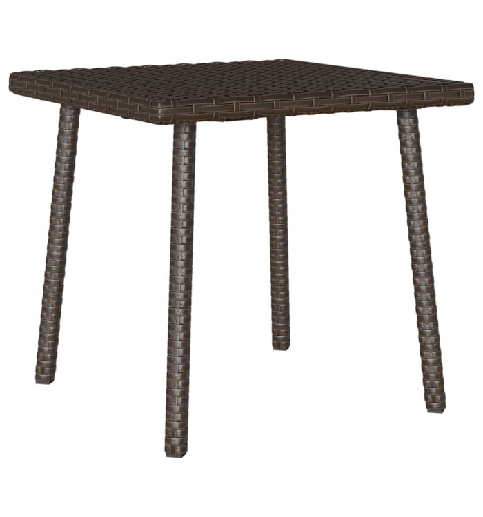 Table basse de jardin rectangulaire marron 40x40x37 cm rotin | Mobilier & Déco