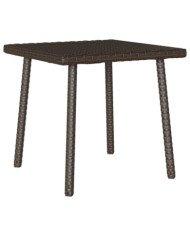  Table basse de jardin rectangulaire marron 40x40x37 cm rotin | Mobilier & Déco