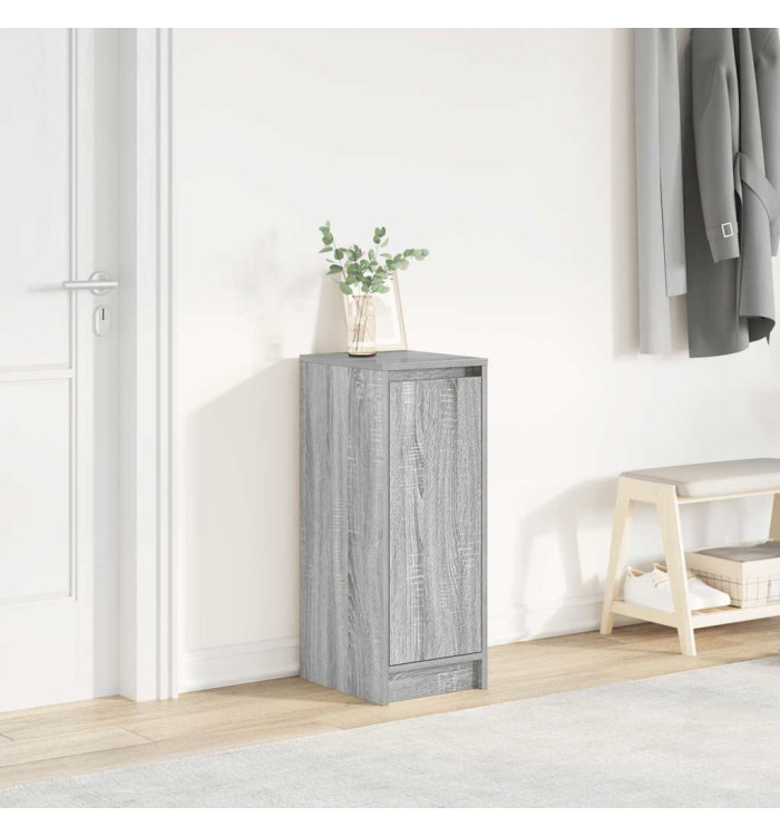 Armoire à chaussures sonoma gris 29,5x34x76 cm bois ingénierie | Mobilier & Déco
