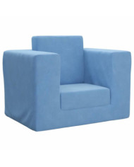 Canapé-lit pour enfants Bleu Peluche douce | Mobilier & Déco