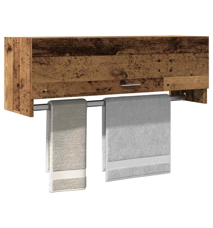 Garde-robe vieux bois 100x32,5x35 cm bois d'ingénierie | Mobilier & Déco