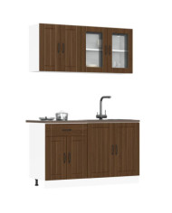 Ensemble d'armoires de cuisine 4 pcs Kalmar bois d'ingénierie | Mobilier & Déco