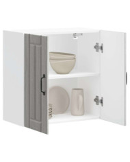 Armoire murale de cuisine Lucca sonoma gris bois ingénierie | Mobilier & Déco