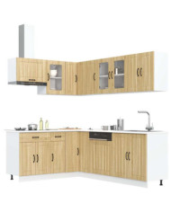 Ensemble d'armoires de cuisine 11 pcs Lucca bois d'ingénierie | Mobilier & Déco