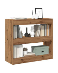 Bibliothèque/Séparateur de pièce chêne artisanal 80x30x72 cm | Mobilier & Déco