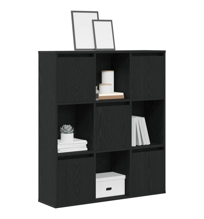 Bibliothèque chêne noir 89x24x101,5 cm bois d'ingénierie | Mobilier & Déco