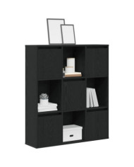 Bibliothèque chêne noir 89x24x101,5 cm bois d'ingénierie | Mobilier & Déco