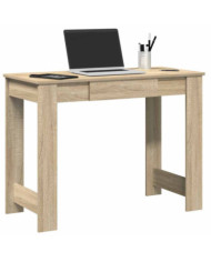 Bureau chêne sonoma 100x45x75 cm bois d'ingénierie | Mobilier & Déco