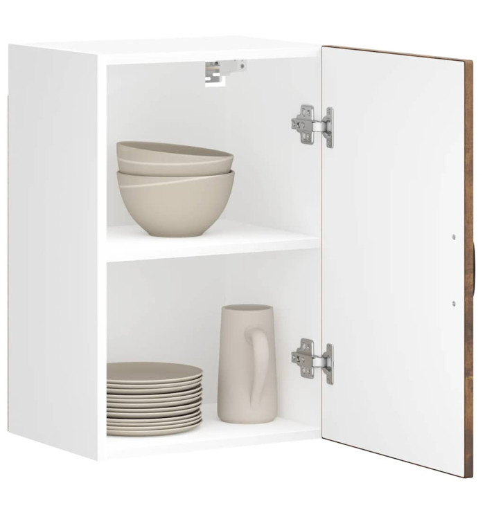 Armoire murale de cuisine Lucca chêne fumé bois ingénierie | Mobilier & Déco