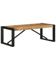 Table basse 100x50x35 cm bois de manguier massif brut | Mobilier & Déco