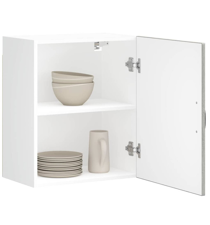 Armoire murale de cuisine Lucca sonoma gris bois ingénierie | Mobilier & Déco