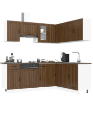 Ensemble d'armoires de cuisine 11 pcs Lucca bois d'ingénierie | Mobilier & Déco