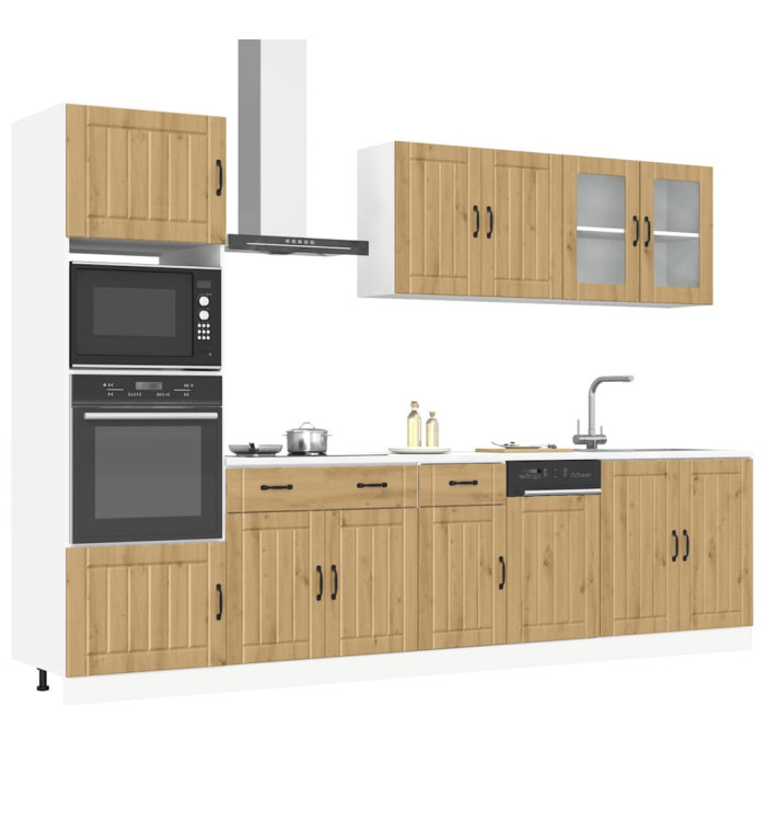 Ensemble d'armoires de cuisine 7 pcs Kalmar bois d'ingénierie | Mobilier & Déco