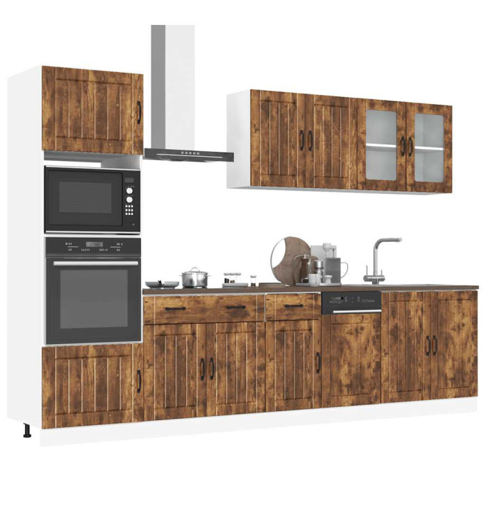 Ensemble d'armoires de cuisine 7 pcs Kalmar bois d'ingénierie | Mobilier & Déco