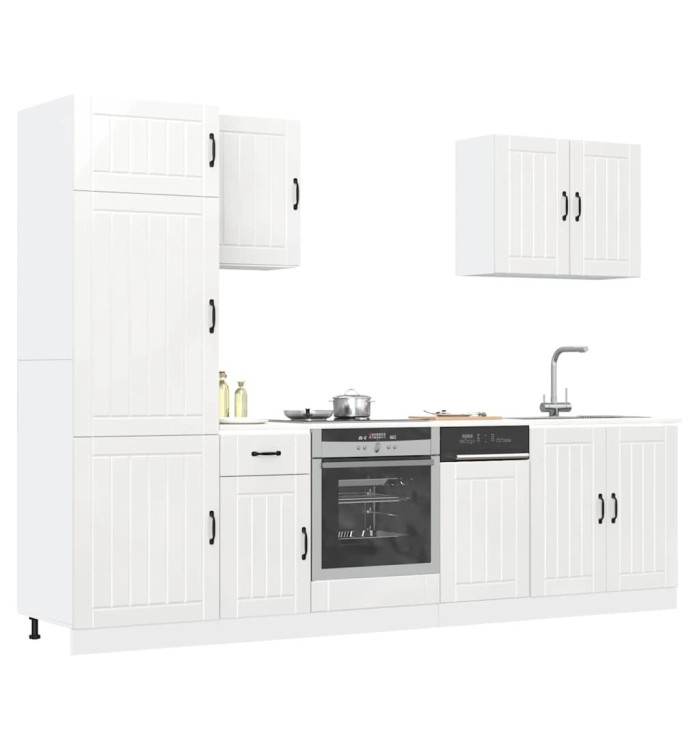 Ensemble d'armoires de cuisine 7 pcs Lucca bois d'ingénierie | Mobilier & Déco