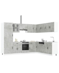 Ensemble d'armoires de cuisine 14 pcs Lucca bois d'ingénierie | Mobilier & Déco