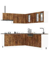 Ensemble d'armoires de cuisine 11 pcs Lucca bois d'ingénierie | Mobilier & Déco