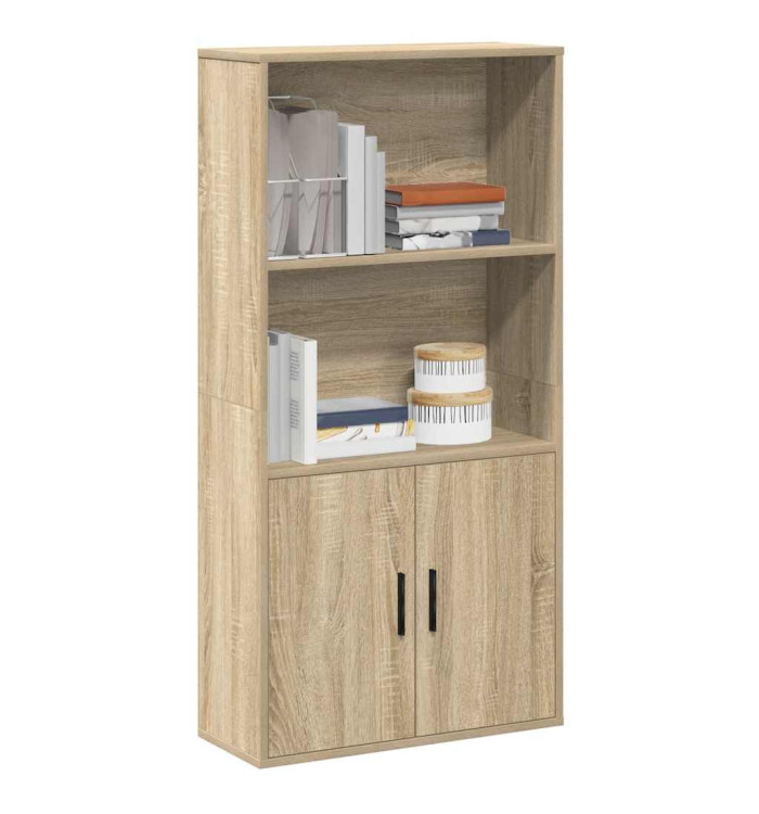 Bibliothèque chêne sonoma 60x24x120 cm bois d'ingénierie | Mobilier & Déco