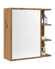 Armoire à miroir salle de bain chêne artisanal 62,5x20,5x64 cm | Mobilier & Déco