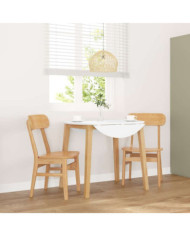 Chaises à manger 2 pcs bois massif caoutchouc | Mobilier & Déco