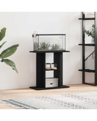 Support pour aquarium chêne noir 60x30x60 cm bois d'ingénierie | Mobilier & Déco