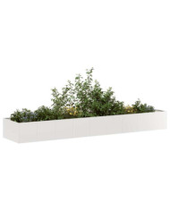 Jardinière 360x80x40 cm acier inoxydable | Mobilier & Déco