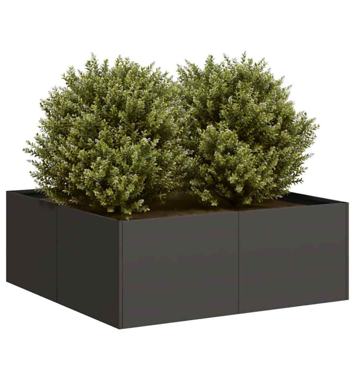 Jardinière noir 80x80x30 cm acier | Mobilier & Déco