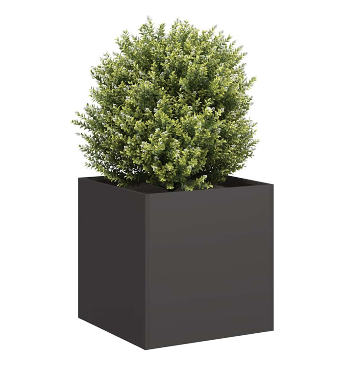 Jardinière noir 40x40x40 cm acier laminé à froid | Mobilier & Déco
