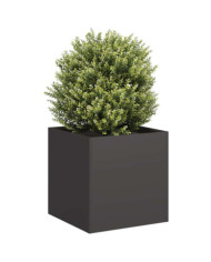 Jardinière noir 40x40x40 cm acier laminé à froid | Mobilier & Déco