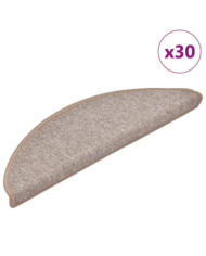 Tapis d'escalier 30 pcs marron 56x17x3 cm | Mobilier & Déco