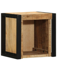 Table de chevet 40x35x40 cm bois massif de manguier brut | Mobilier & Déco