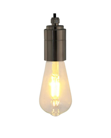 Douilles de lampe 2 pcs noir brillant E27 | Mobilier & Déco