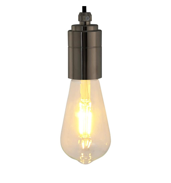 Douilles de lampe 2 pcs noir brillant E27 | Mobilier & Déco