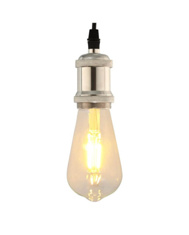 Douilles de lampe 2 pcs nickel satiné E27 | Mobilier & Déco