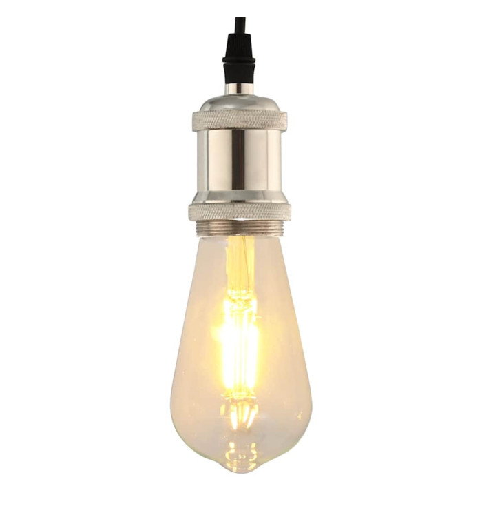 Douilles de lampe 2 pcs nickel satiné E27 | Mobilier & Déco