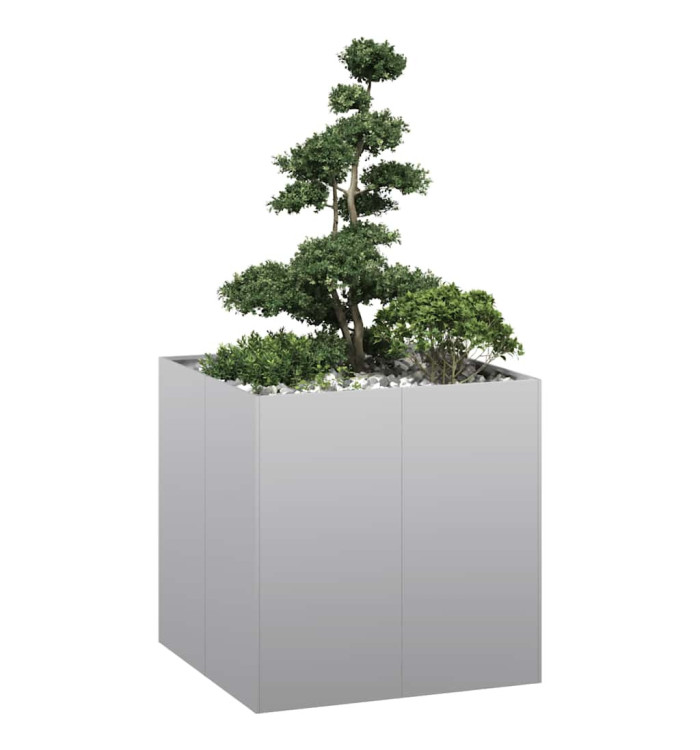 Jardinière 80x80x80 cm acier galvanisé | Mobilier & Déco